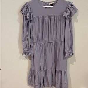 Lavender Womens Universal Thread Dress with Ruffle Sleeves
